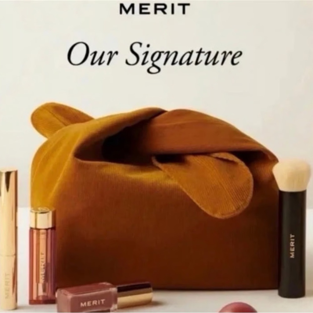 MERIT Brown Cosmetic Pouch - Our Signature